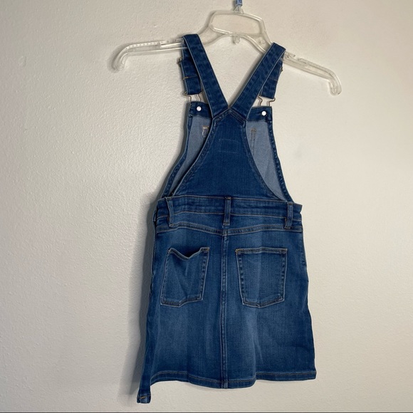 Crewcuts girls overall dress denim heart embroidered - Picture 4 of 8